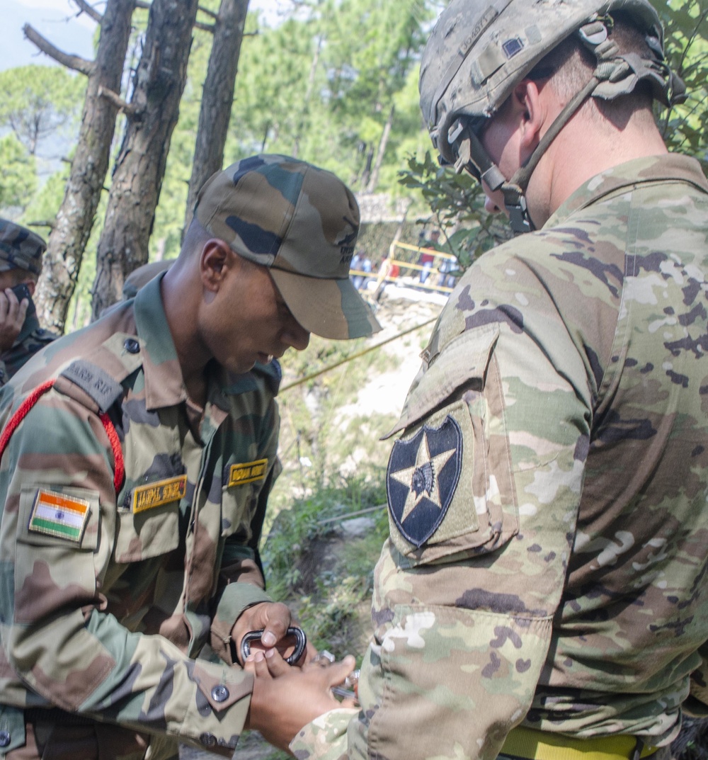 Bayonet Soldiers hone mountaineering skills in India