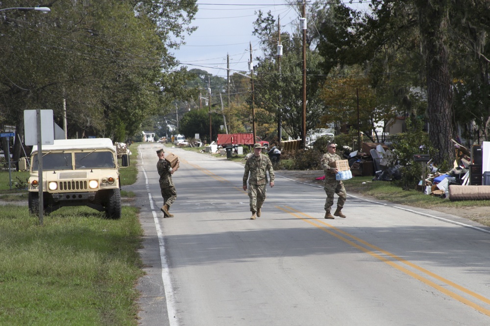 Cherry Point Marines provide relief for Hurricane Florence Survivors
