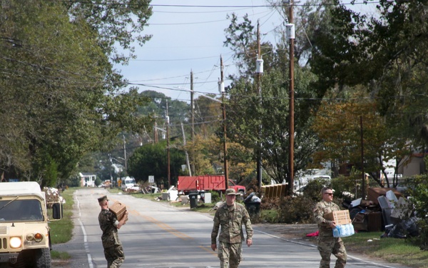 Cherry Point Marines provide relief for Hurricane Florence Survivors