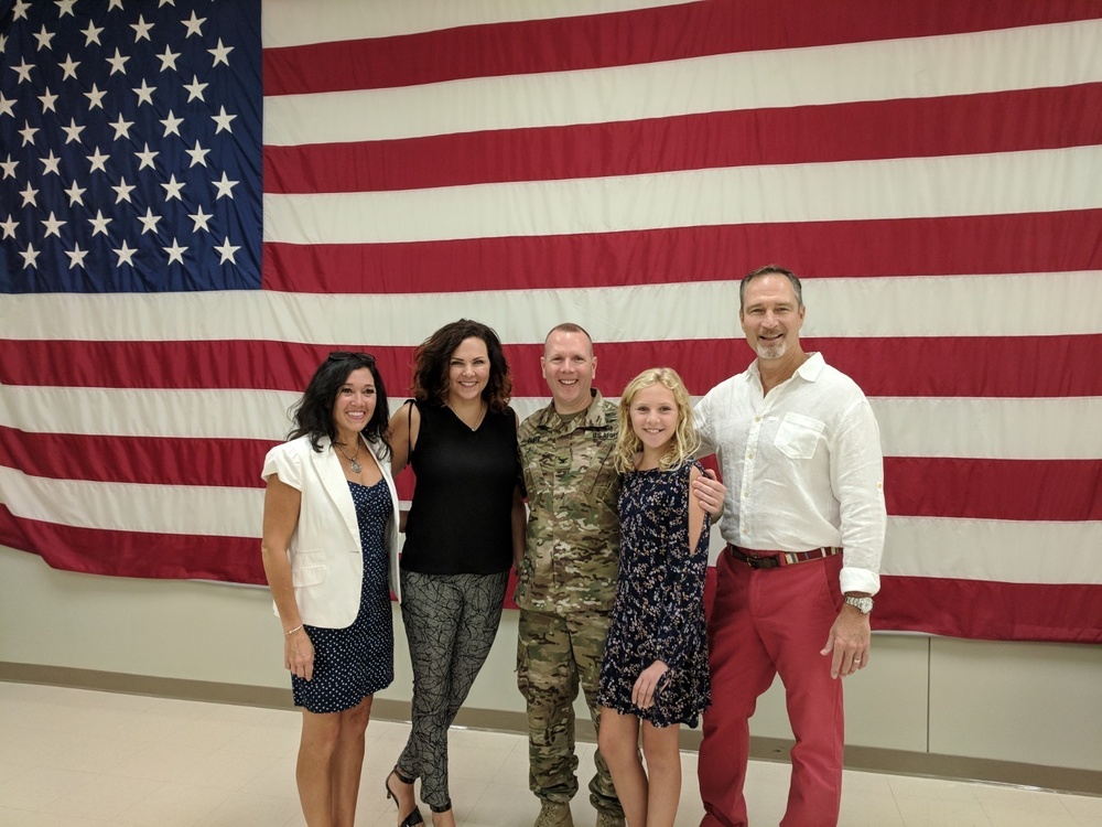 U.S. Army Reserve Element soldiers attend promotion ceremony