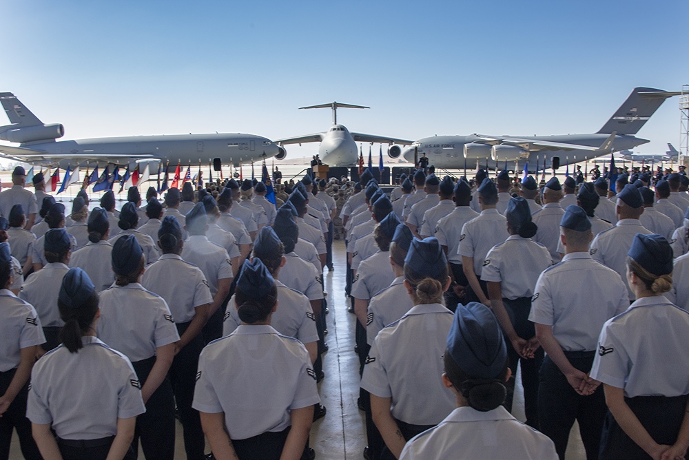 60th AMW Assumption of Command Ceremony