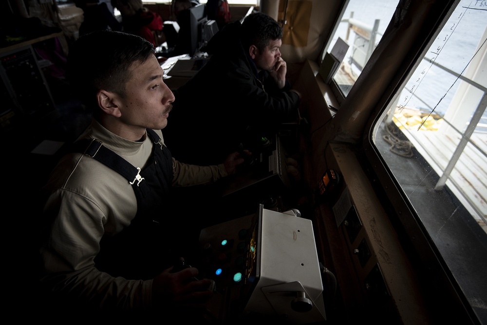 Coast Guard Cutter Healy conducts Arctic patrol in support of the Office of Naval Research