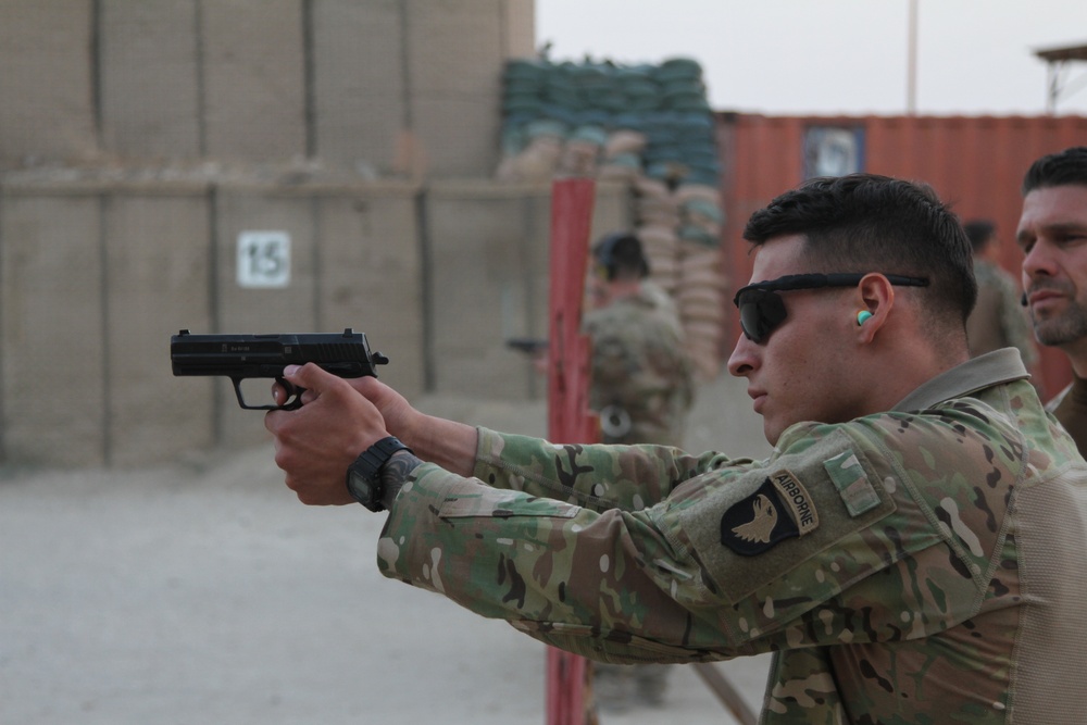 Screaming Eagle Soldiers Take on the “Schutzenschnur” in Bagram, Afghanistan