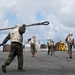 USS Wasp Replenishment at sea with USNS Washington Chambers