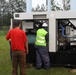 Corps contractors install temporary power to Hoke County, NC water treatment facility.