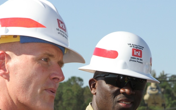 USACE Commanding General and CSM visit NC deployed teammates and survey damage after Florence