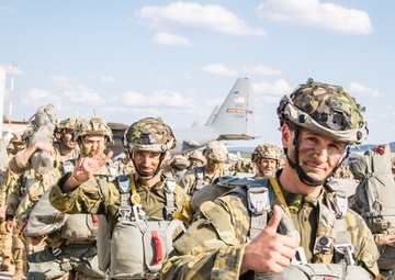 173rd Airborne Brigade jump during Saber Junction 2018