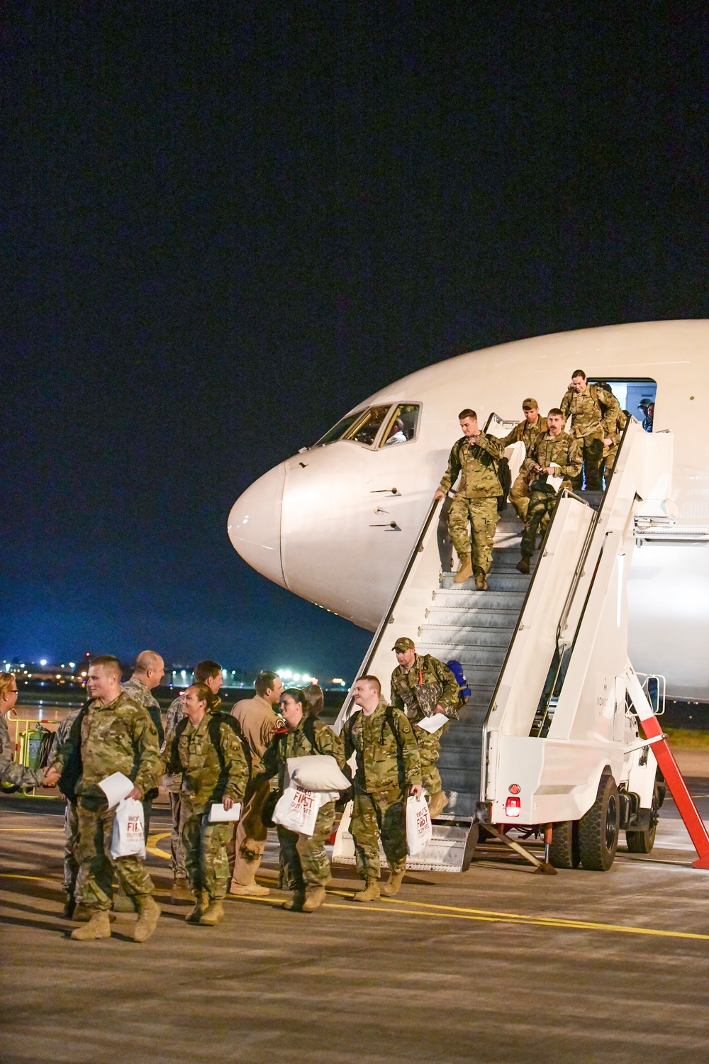 Members of the 148th Fighter Wing Return from Deployment