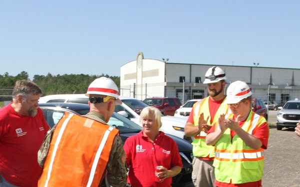 USACE Commanding General and CSM visit NC deployed teammates and survey damage after Florence