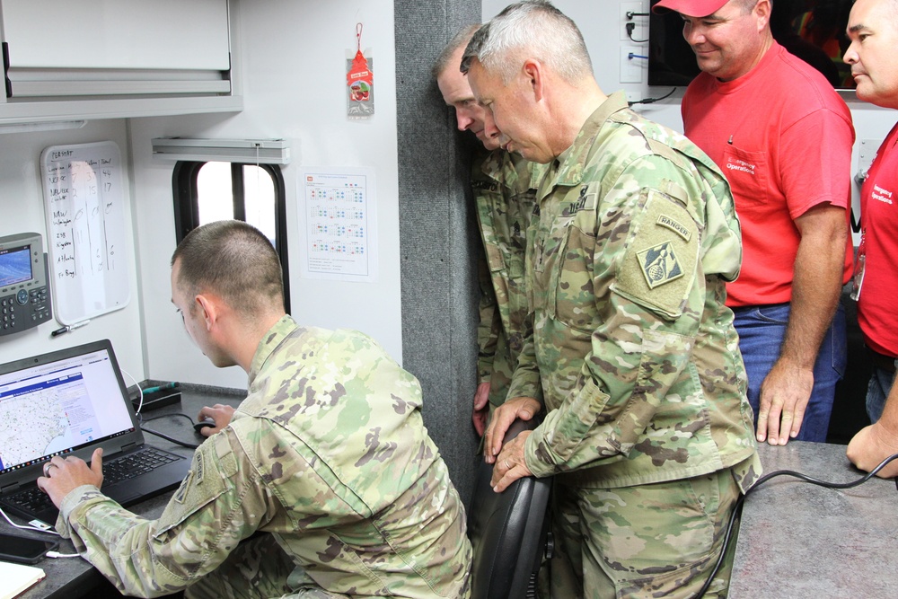 USACE Commanding General and CSM visit NC deployed teammates and survey damage after Florence