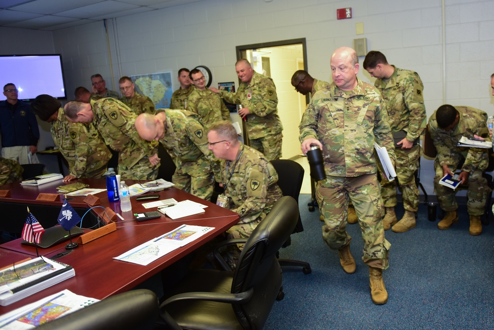 Commanders Update Briefing following Tropical Storm Florence
