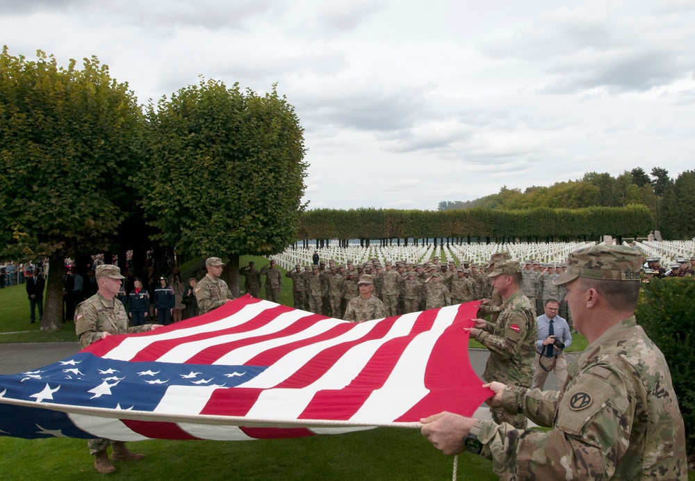 St. Mihiel American Cemetery Flag Retirement