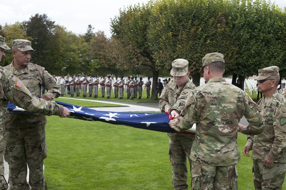 St. Mihiel American Cemetery Flag Retirement