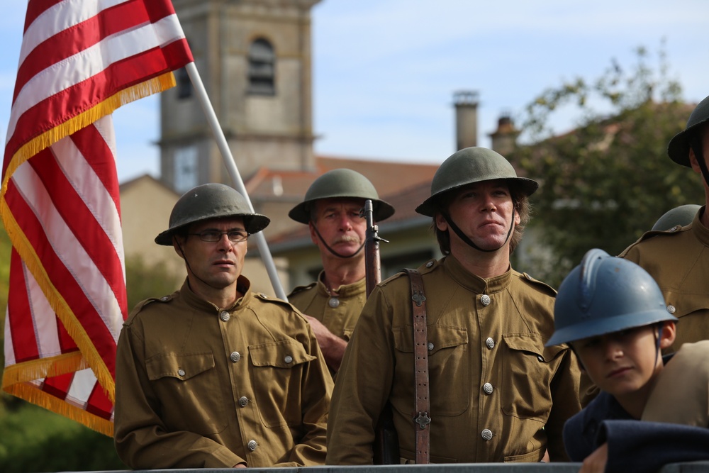 WWI Centennial Nonsard, France Bridge Crossing Reenactment