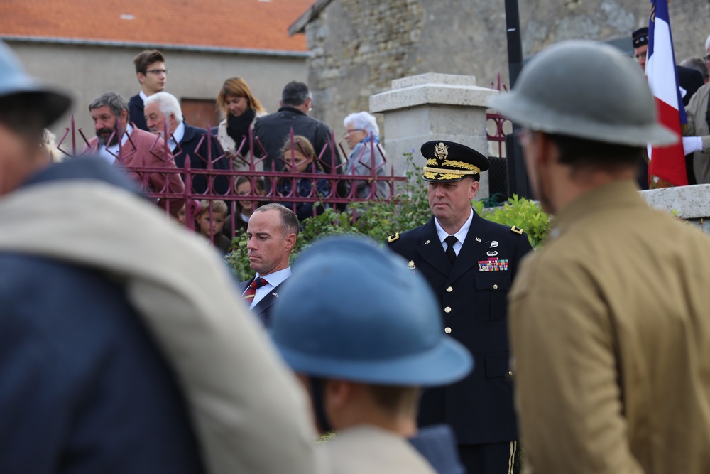 WWI Centennial Ceremony - Nonsard, France