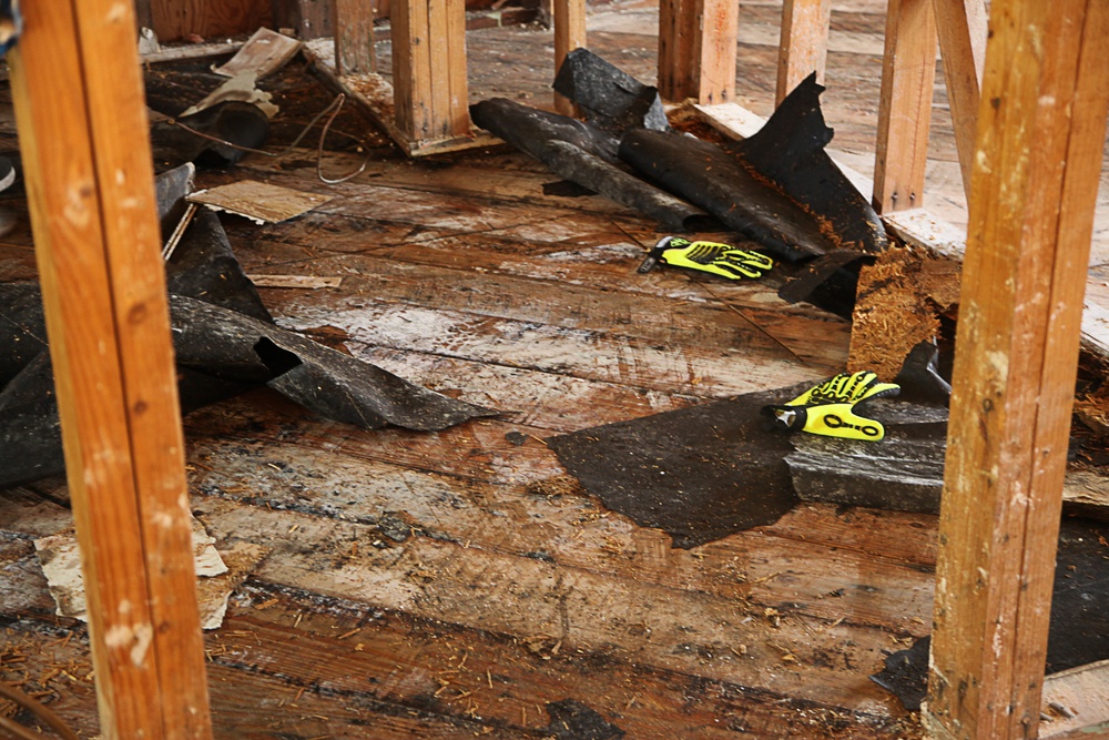 flood damaged floors, Hurricane Florence