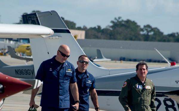 Coast Guard incident commander of Hurricane Florence operations meets with responders at Myrtle Beach, S.C.