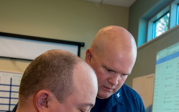 Coast Guard incident commander of Hurricane Florence operations meets with responders in Myrtle Beach, S.C.