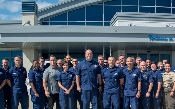 Coast Guard incident commander of Hurricane Florence operations meets with responders in Myrtle Beach, S.C.