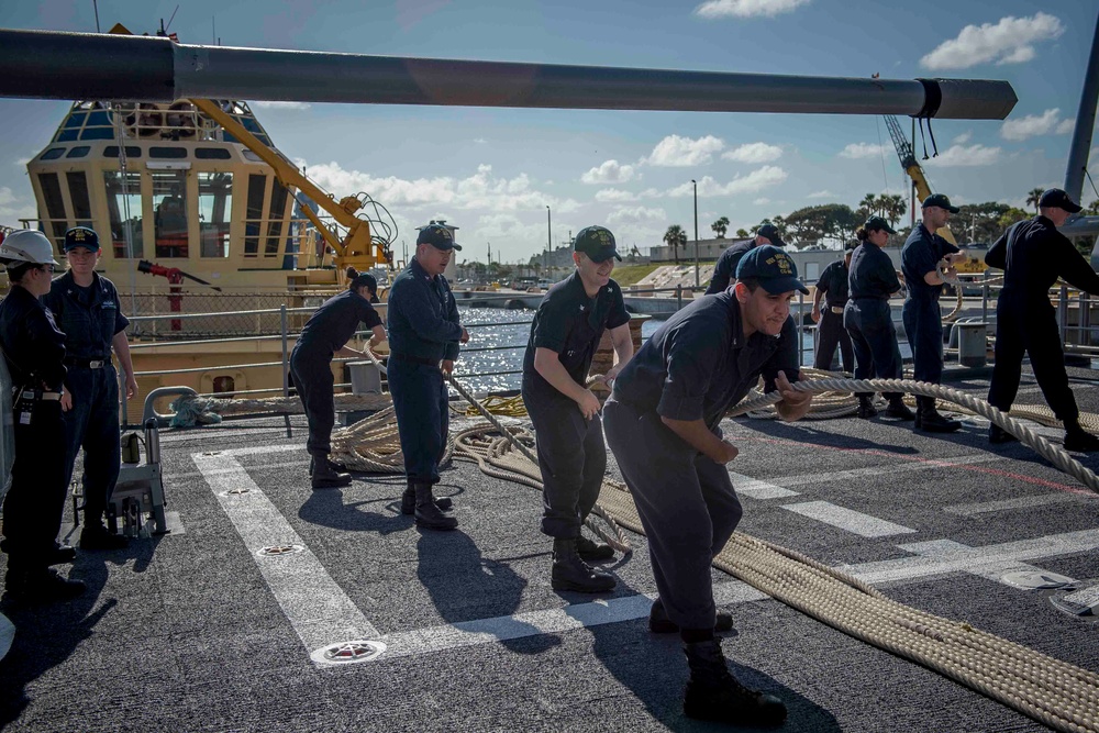 Hue City Departs Naval Station Mayport