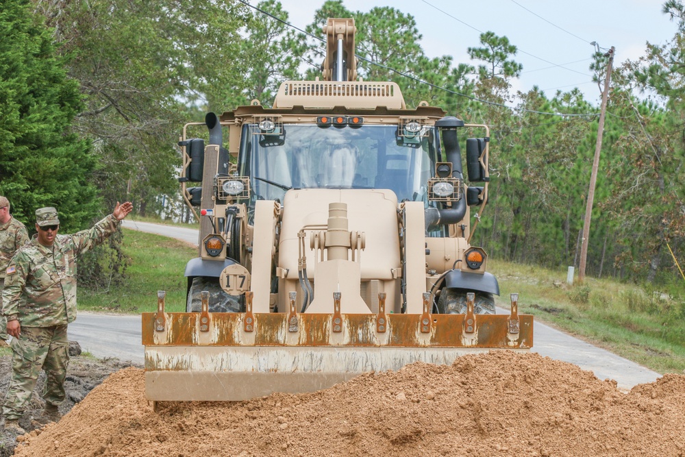 NCNG engineers connect communities by repairing roads