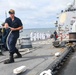 USS Mitscher Departs Naval Station Norfolk