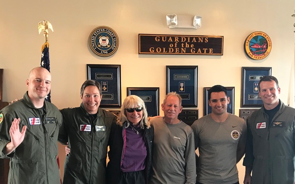 Coast Guard rescues 2 from sailboat 77 miles southwest of Half Moon Bay, Calif.