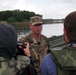 125th Multi-Role Bridge Company stages ribbon bridge prior to flooding