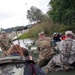 125th Multi-Role Bridge Company stages ribbon bridge prior to flooding