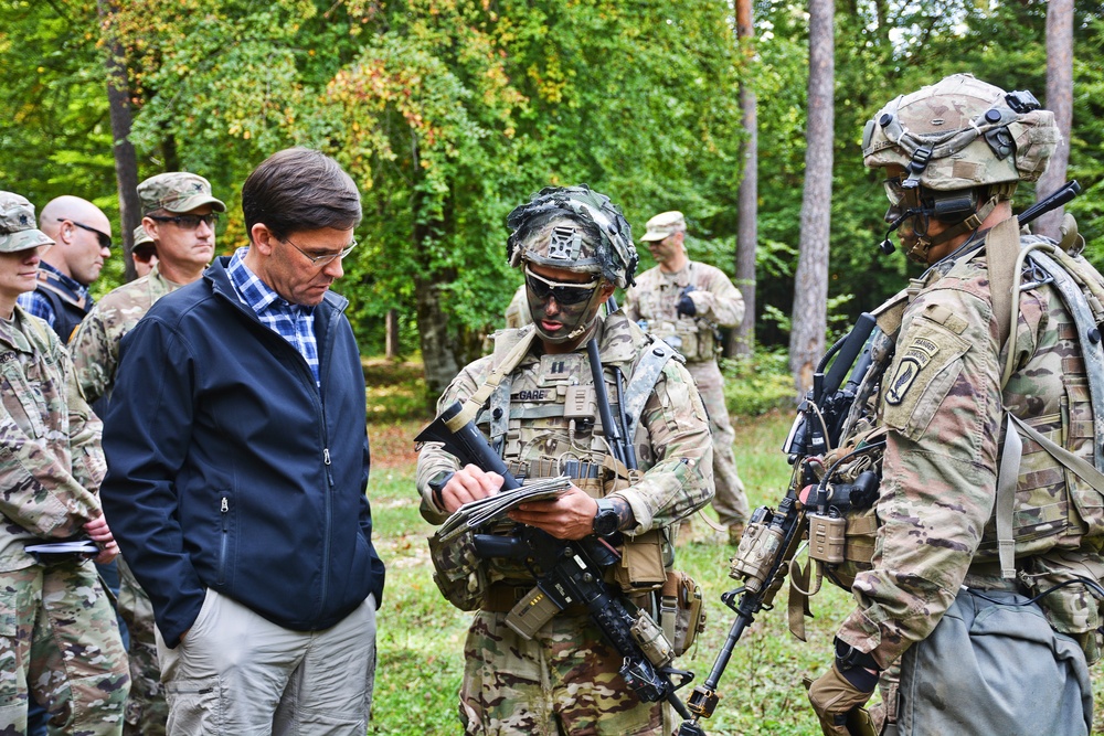 Secretary of the Army Visits Sky Soldiers in Hohenfels