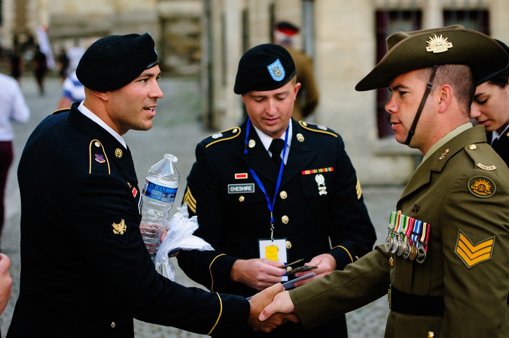 Army National Guard Soldiers take part in World War I Centennial Commemoration in France