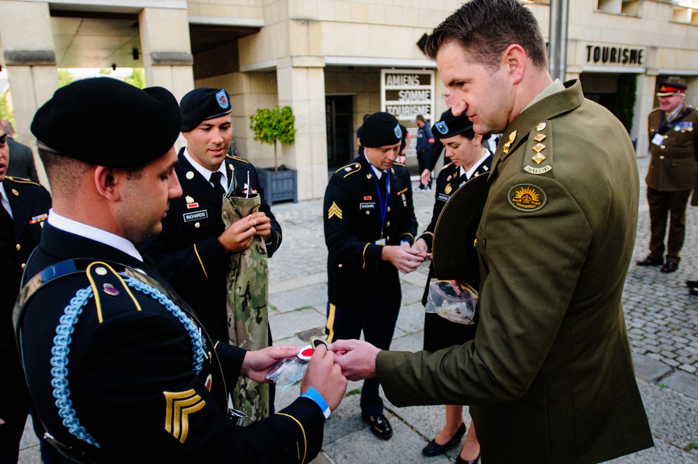 Army National Guard Soldiers take part in World War I Centennial Commemoration in France