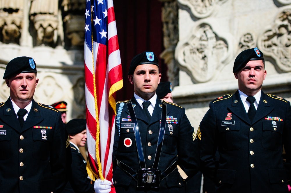 Army National Guard Soldiers take part in World War I Centennial Commemoration in France