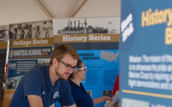Museum educators participate in STEM event at 2018 NAS Oceana Air Show