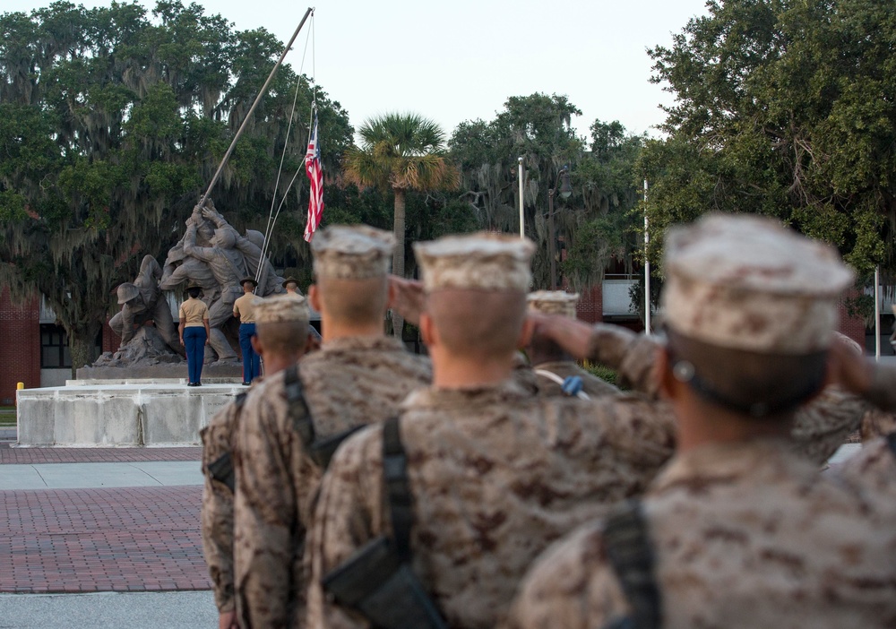 Lima Company Eagle, Globe, and Anchor Ceremony