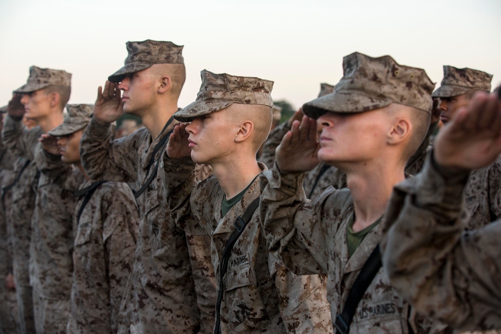 Lima Company Eagle, Globe, and Anchor Ceremony