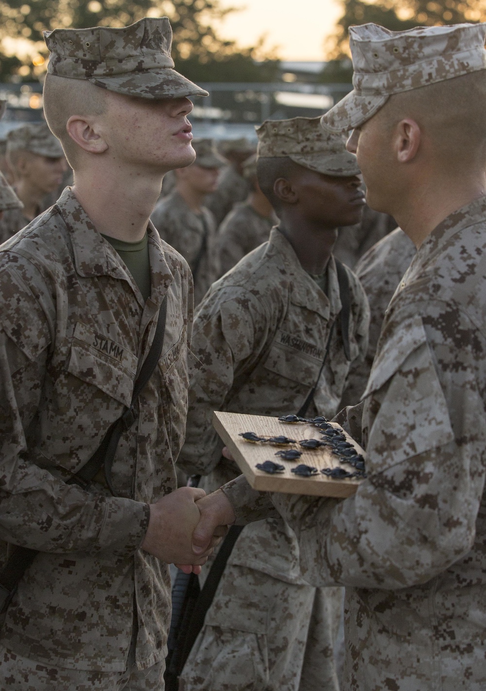 Lima Company Eagle, Globe, and Anchor Ceremony