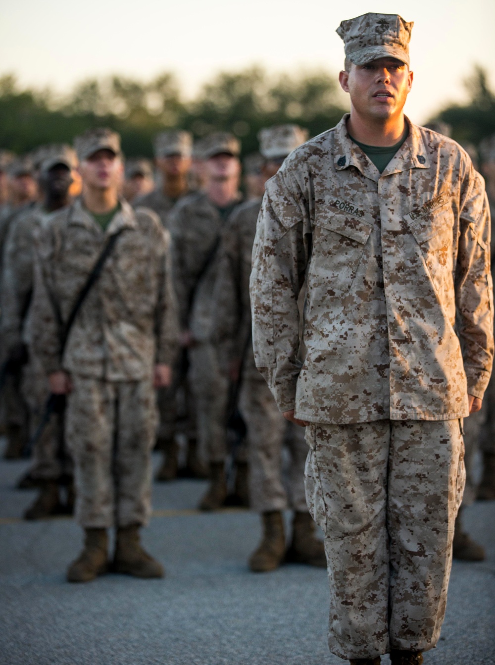 Lima Company Eagle, Globe, and Anchor Ceremony