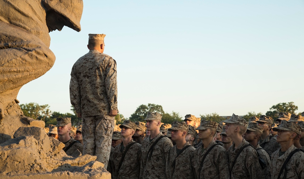 Lima Company Eagle, Globe, and Anchor Ceremony