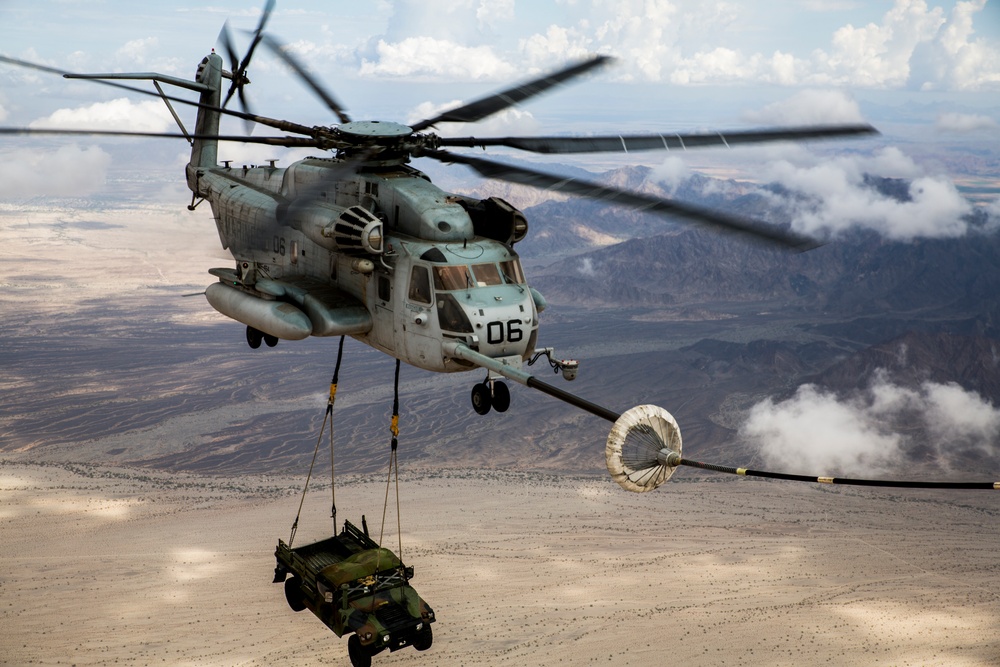 CH-53E Super Stallion Conducts Aerial Refuel
