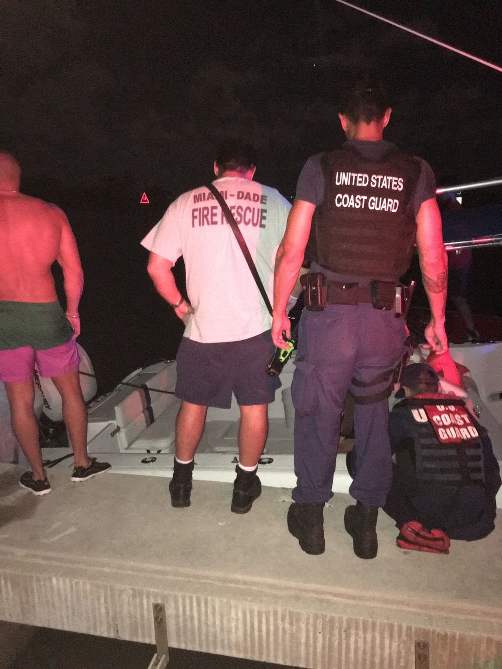 Coast Guard rescues 7 from boat taking on water near Biscayne Key
