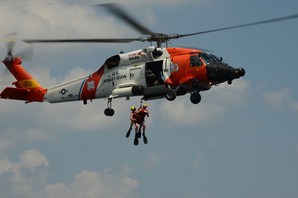 Coast Guard Helicopter Rescue Demonstration