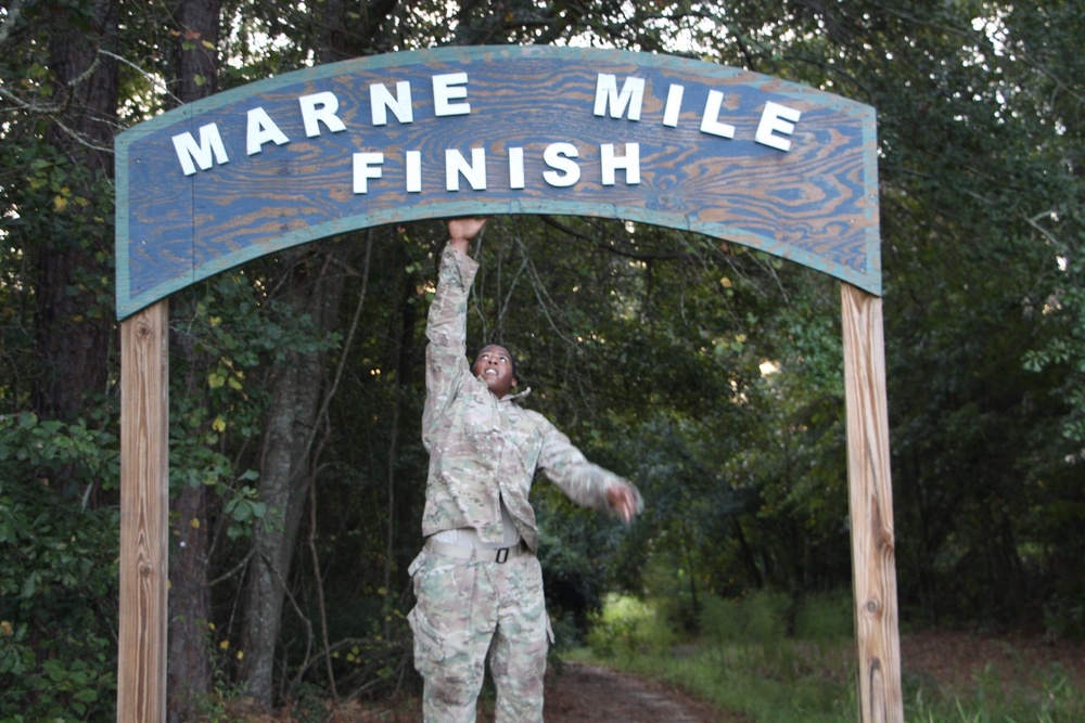 703rd crush Marne Mile obstacle course