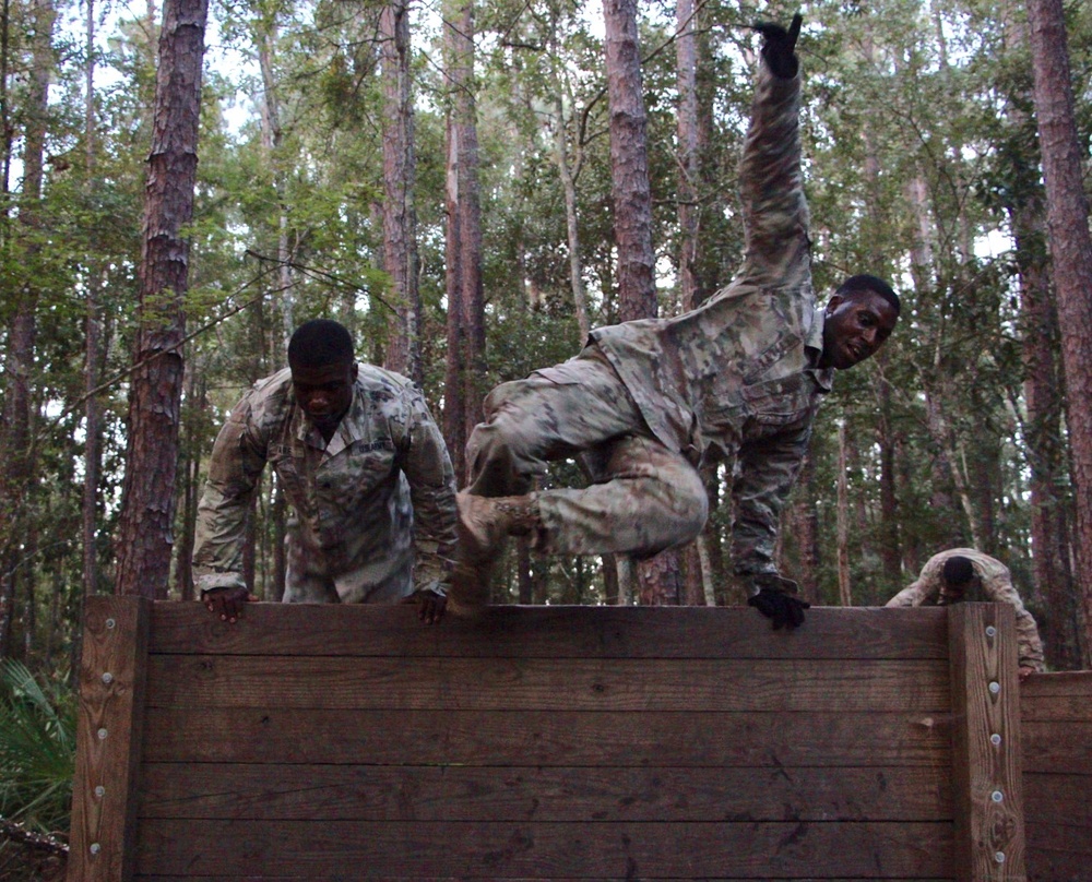 703rd crush Marne Mile obstacle course