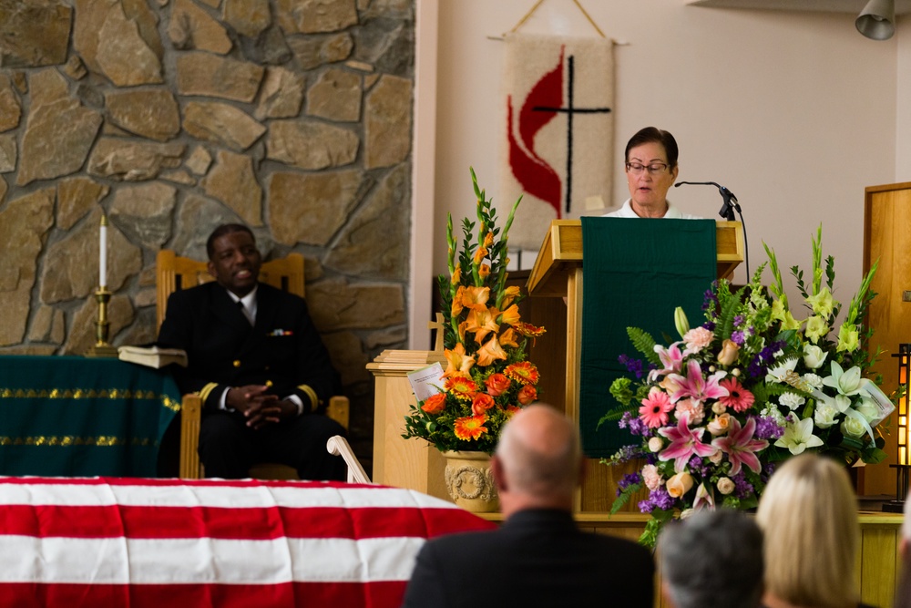 Funeral Ceremony for World War II US Marine, Tech. Sgt. Dorothy L. Angil