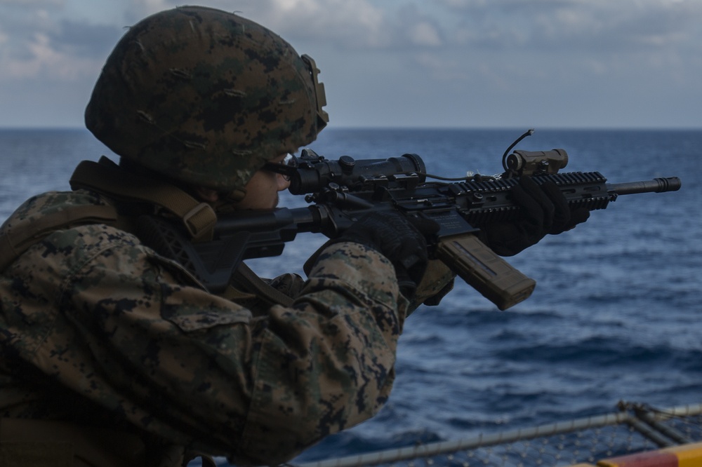 ‘Retreat, Hell!’ Marines refine small-arms proficiency aboard Wasp