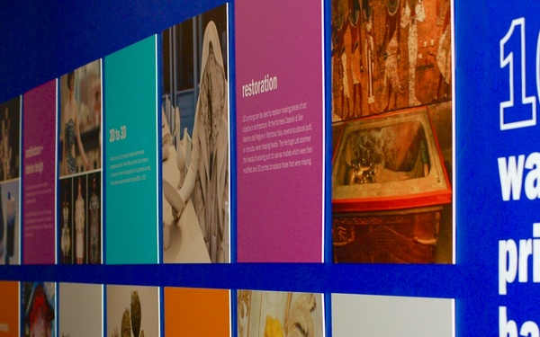 3D printed artifacts on display from Naval Museum