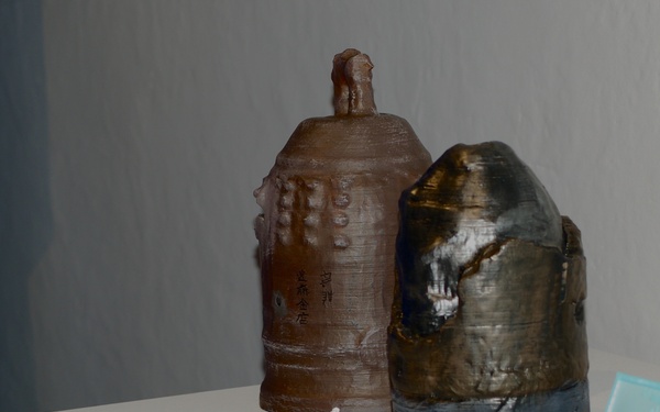 3D printed artifacts on display