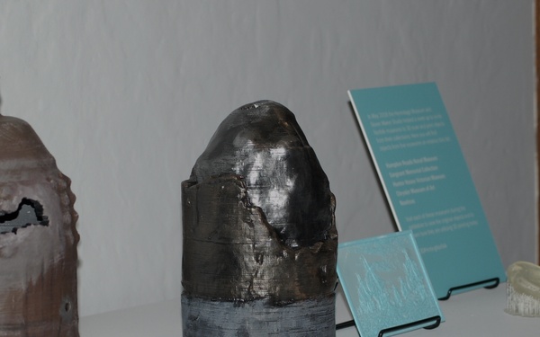 3D printed artifacts on display