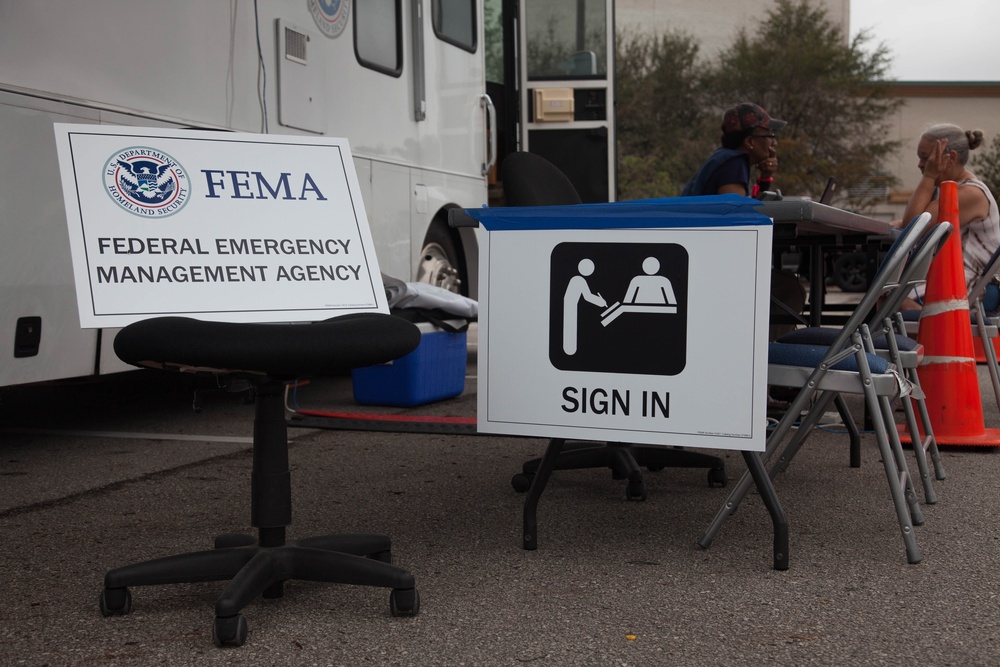FEMA Mobile Registration Intake Center, Wilmington, NC;Hurricane Florence